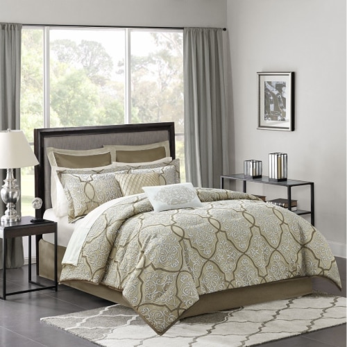 Gracie Mills 12 Piece Comforter Set with Cotton Bed Sheets GRACE8161