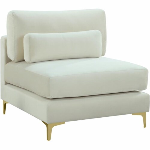 Meridian Furniture Julia Velvet Modular Armless Chair Meridian Furniture Julia Velvet Modular Armless Chair