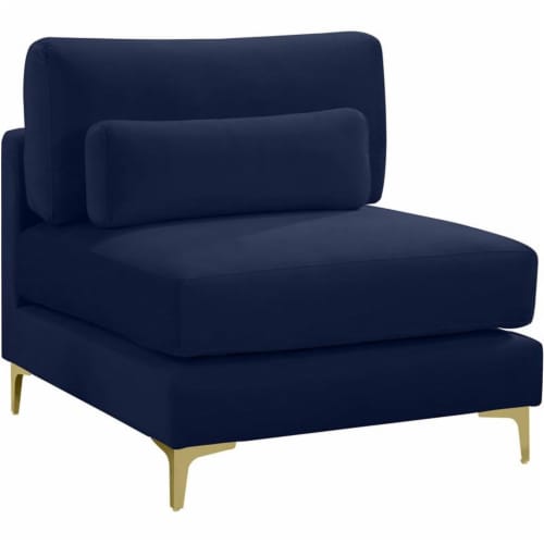 Meridian Furniture Julia Velvet Modular Armless Chair Meridian Furniture Julia Velvet Modular Armless Chair