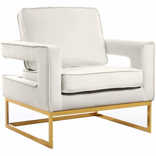 Meridian Furniture Silver Noah Velvet Accent Chair Meridian Furniture Silver Noah Velvet Accent Chair