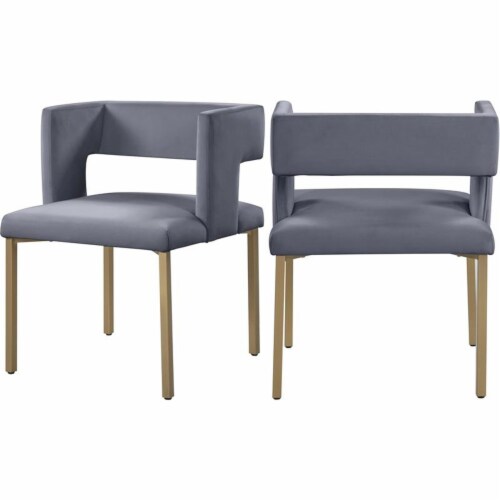 Meridian Furniture Caleb Velvet Dining Chair - Gold Meridian Furniture Caleb Velvet Dining Chair - Gold