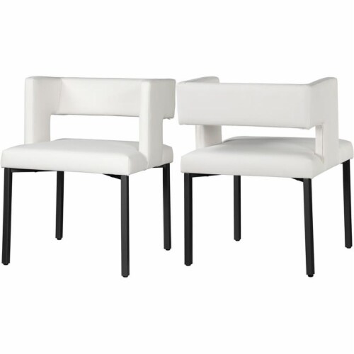 Meridian Furniture Caleb Faux Leather Dining Chair - Black Meridian Furniture Caleb Faux Leather Dining Chair - Black