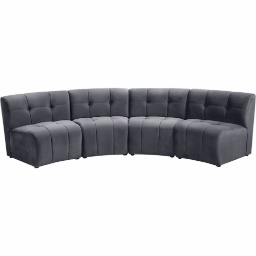 Meridian Furniture Limitless Modular Velvet 4pc. Sectional Meridian Furniture Limitless Modular Velvet 4pc. Sectional