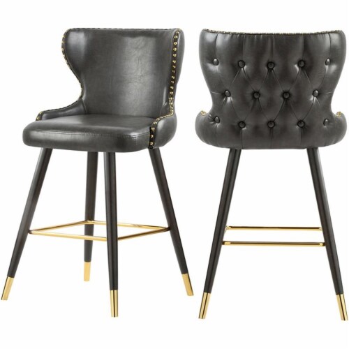 Meridian Furniture Hendrix Faux Leather Bar | Counter Stool Meridian Furniture Hendrix Faux Leather Bar | Counter Stool