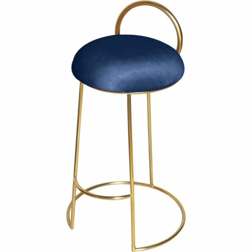 Meridian Furniture Ring Velvet Counter Stool - Gold Meridian Furniture Ring Velvet Counter Stool - Gold