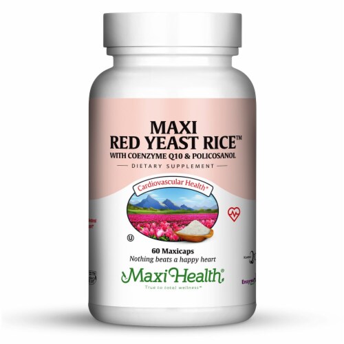 Maxi Health  Maxi Red Yeast Rice Complex Perspective: front