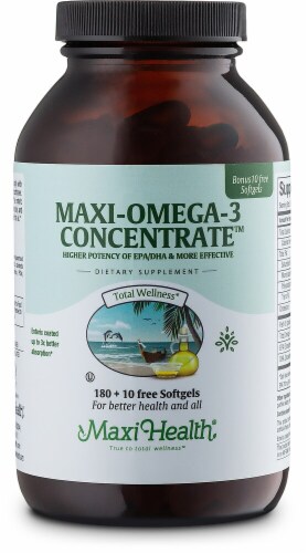 Maxi Health  Maxi Omega 3™ Concentrate Perspective: front