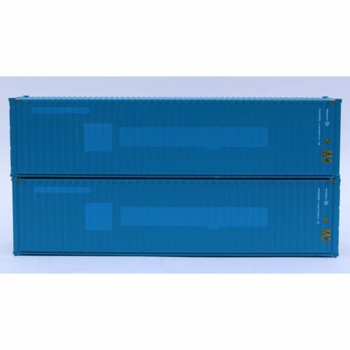Jacksonville Terminal 405177 40 ft. N Scale Florens High Cube Corrugated Side Containers - Pa Perspective: front