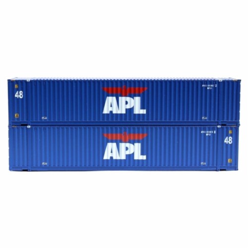 Jacksonville Terminal JTC485018 48 ft. N Scale APL High Cube 3-42-3 Container Set - No.2 Perspective: front