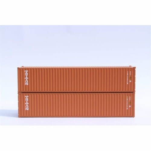 Jacksonville Terminal JTC405317 40 ft. N Scale Triton Container - Pack of 2 Perspective: front