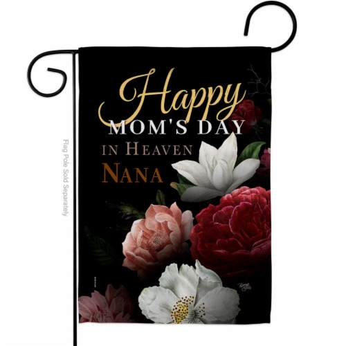 Breeze Decor G165243-BO Heavenly Mother Nana Family Day 13 x 18.5 in. Double-Sided Decorative Perspective: front