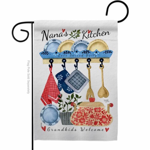 Breeze Decor G165246-BO Nanas Kitchen Family Grandparent 13 x 18.5 in. Double-Sided Decorativ Perspective: front