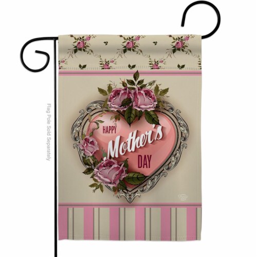 Ornament Collection G192183-BO Rose Mother Day Family 13 x 18.5 in. Double-Sided Decorative V Perspective: front