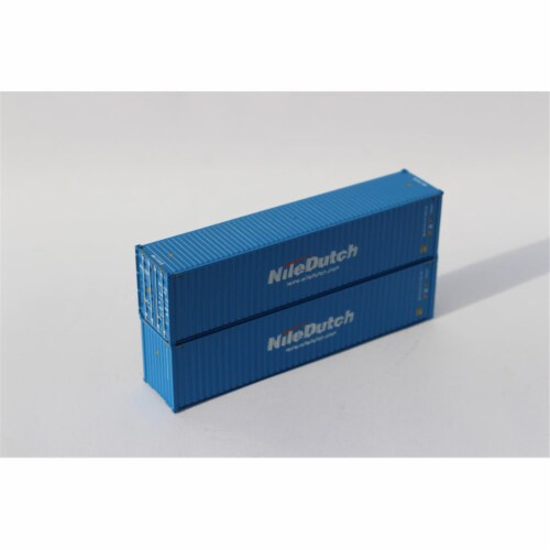 Jacksonville Terminal JTC405060 N Scale 40 Nile Dutch High Cube Corrugated Containers, Pack o Perspective: front
