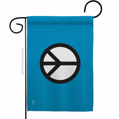 Americana Home & Garden G149637-BO 13 x 18.5 in. Peace Sweet Life Earth Double-Sided Decorati Perspective: front