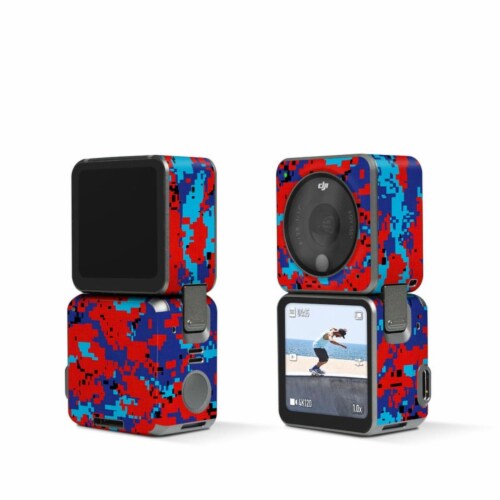 DecalGirl DJIA2-DIGIPCAMO DJI Action 2 Skin - Digital Patriot Camo Perspective: front