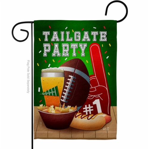 Angeleno Heritage G135491-BO Tailgate Game Sports Football 13 x 18.5 in. Double-Sided Decorat Perspective: front