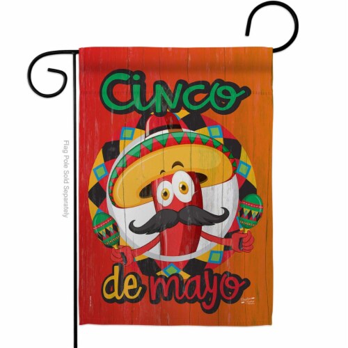 Angeleno Heritage G135041-BO Amigo Chili Cinco de Mayo Summertime 13 x 18.5 in. Double-Sided Perspective: front