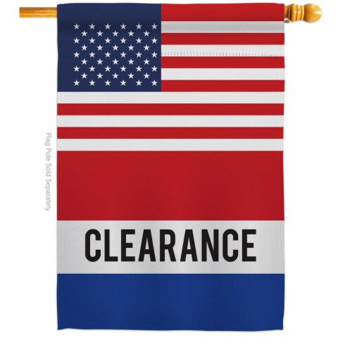 Americana Home & Garden H140846-BO US Clearance Novelty Merchant 28 x 40 in. Double-Sided Dec Perspective: front