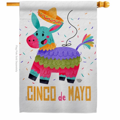 Ornament Collection H192505-BO Fiesta of Mayo Summertime Cinco de 28 x 40 in. Double-Sided De Perspective: front