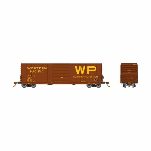 Rapido RAP139007 HO Scale Western Pacific X72A Model Box Car - Pack of 3 Perspective: front