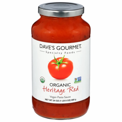 Dave's Gourmet Organic Red Heirloom Pasta Sauce Perspective: front
