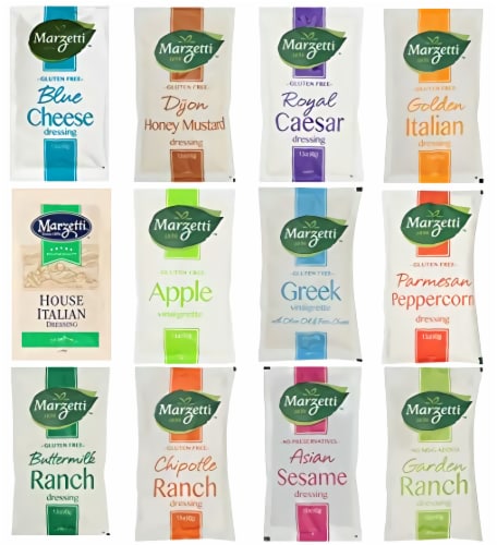 Marzetti Salad Dressing 1.5 Oz Ultimate Variety Pack | 12 Unique Dressings | Pack of 24 Perspective: front