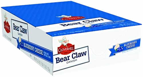 Cloverhill Bear Claws, Blueberry Cheese, Individually Packaged, Pack of 12 Perspective: front