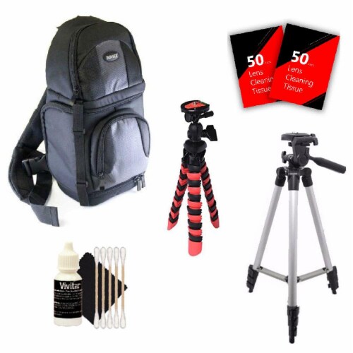 Tall & Flexible Tripod & More For Canon Eos Rebel T6 T5 & All Digital Cameras Perspective: front