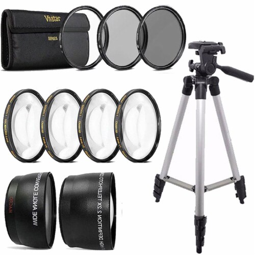 Telephoto Lens , Wide Angle Lens And Accessory Bundle For Nikon Dslr