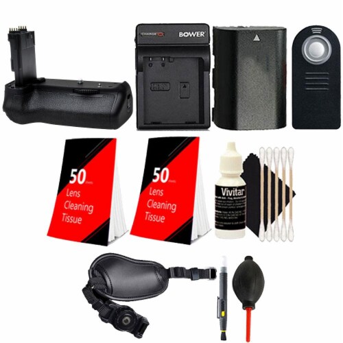 Battery Grip For Canon 70d 80d With Lp-e6 Replacement Battery And ...