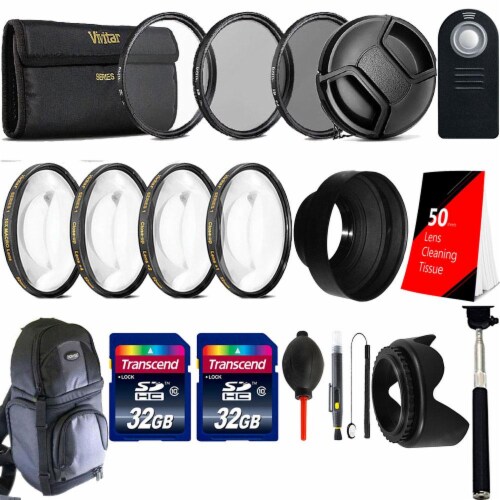 Backpack Selfie Stick Filter Bundle For Canon Eos Rebel T6s T6i