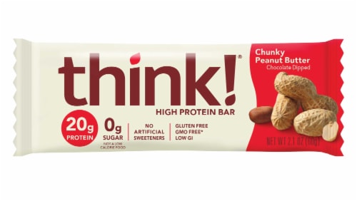 think! HP Chunky Peanut Butter Bars Perspective: front