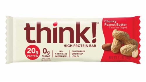 think! HP Chunky Peanut Butter Bars Perspective: front