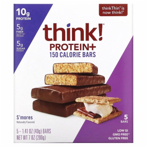 think! S'mores Protein Bars Perspective: front