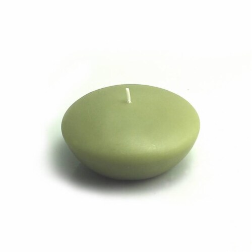 CFZ-059-6-0 3 in. Floating Candles, Sage Green - 72 Piece, 1