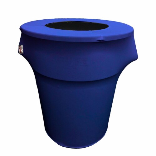 SpandexCover44G-RoyalX50 Stretch Spandex Trash Can Cover 44 gal Round, Royal Blue, 1 - Kroger