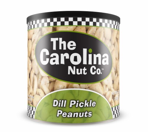 The Carolina Nut Company 12 Oz. Dill Pickle Peanuts 11004 Pack of 6 Perspective: front