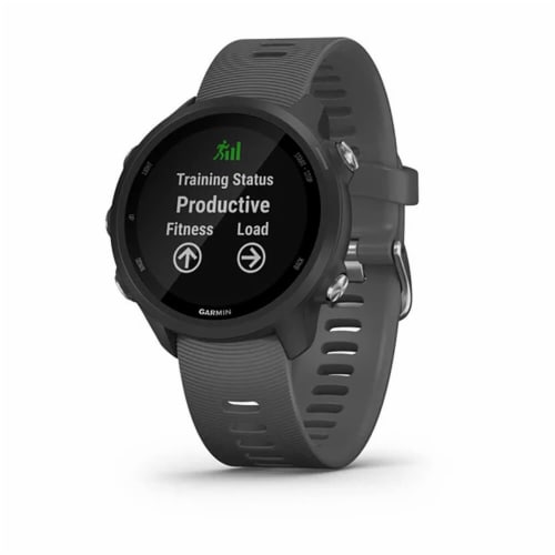 Garmin Forerunner 245 GPS Running Smartwatch - Slate Gray Perspective: front