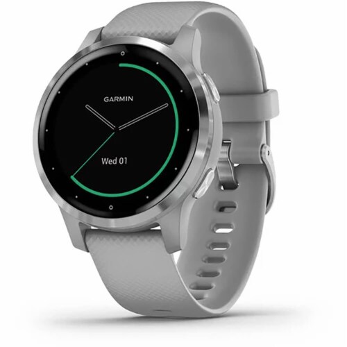 Garmin Vivoactive 4S GPS Smartwatch - Powder Gray with Silver Hardware 40 mm face, 1 ct - Harris Teeter Garmin Vivoactive 4S GPS Smartwatch - Powder Gray with Silver Hardware 40 mm face, 1 ct - Harris Teeter