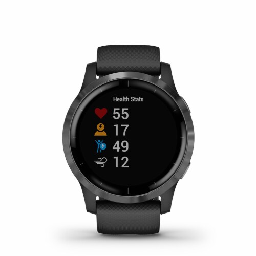 Garmin Vivoactive 4 GPS Smartwatch - Black/Slate, 1 ct - QFC