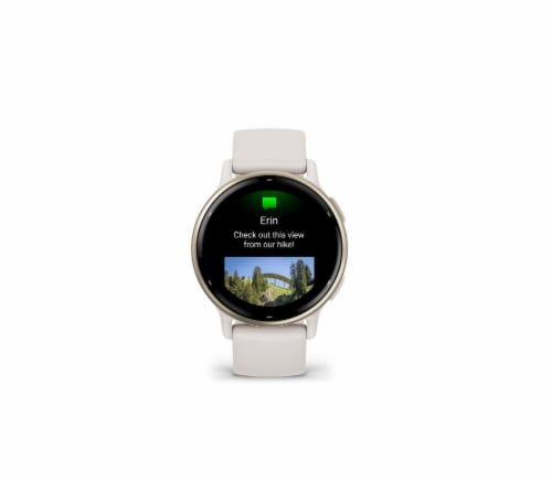 Garmin vivoactive 5 Smart Watch - Cream Gold Ivory Perspective: front