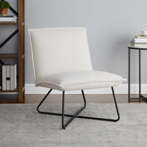 Linon, Kelvin Chair Sherpa Perspective: front