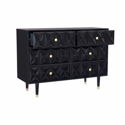 Glossy shop black dresser
