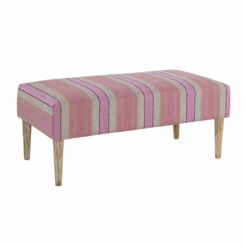 Fagan Bench Pink Stripe Perspective: front