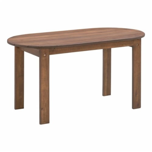 Adirondack Patio Coffee Table in Teak - Linon Perspective: front