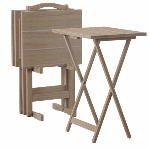 Set of four folding discount tv tray tables