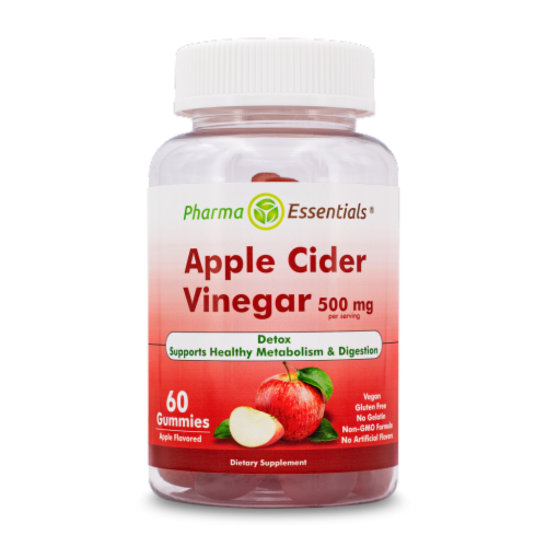 Apple Cider Vinegar 500 mg 60 Gummies, 1 Kroger