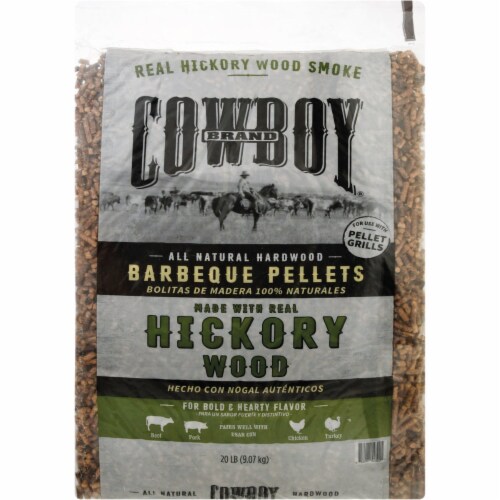 Cowboy 20 Lb. Hickory Wood Pellets 54320 Perspective: front