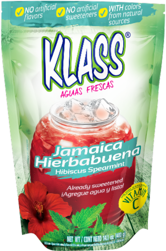 Klass® Hibiscus Spearmint Aguas Frescas Drink Mix Perspective: front
